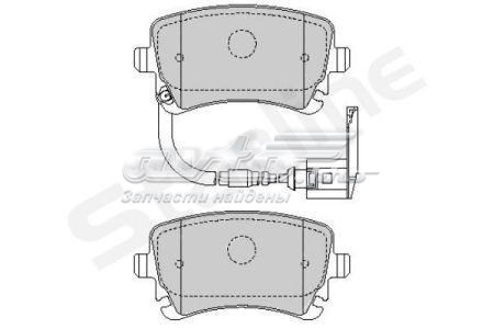 Купити SBDS826P Starline Задні колодки