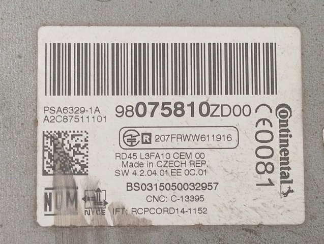 Купити 1680288580 Peugeot/Citroen 