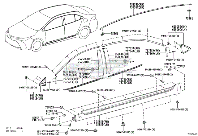  7576402060 Toyota