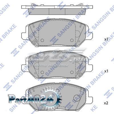 SP4242 Sangsin Передні гальмівні колодки