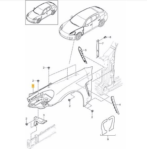 Купити 97050303103GRV Porsche 