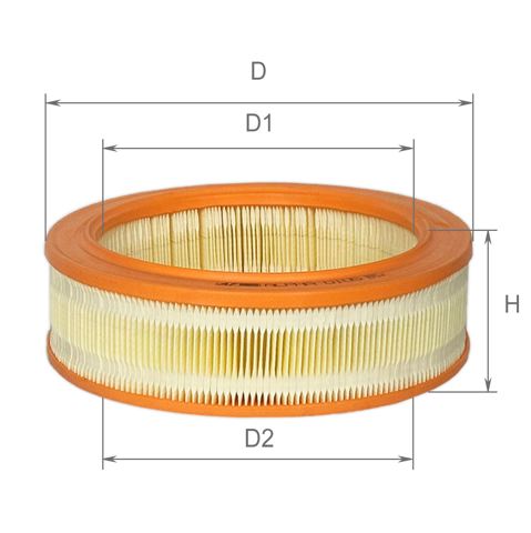 Елемент повітряного фільтра Alpha Filter AF0105 ціна, від 3.76 USD