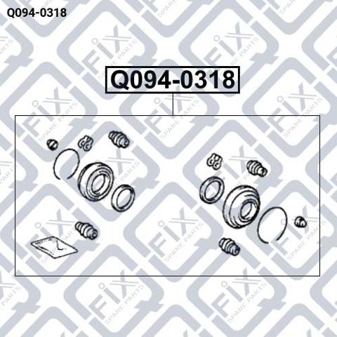Q0940318 Q-fix Ремкомплект гальмівної системи