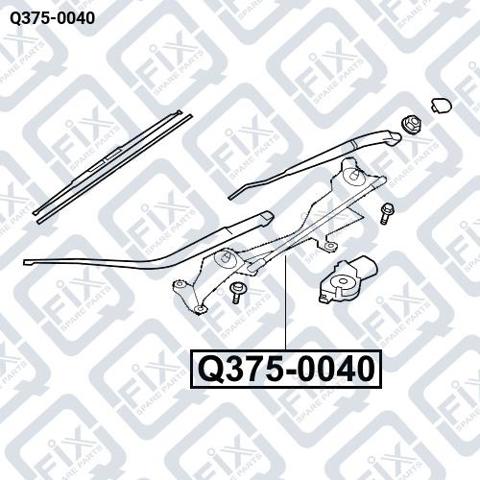 Трапеція щіток лобового скла Q-fix Q3750040 ціна, від 59.12 USD