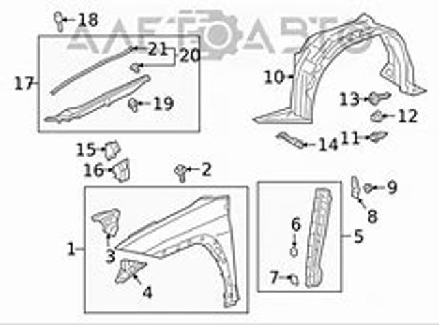 Облицювання радіатора FPS FP8177993 ціна, від 36.59 USD