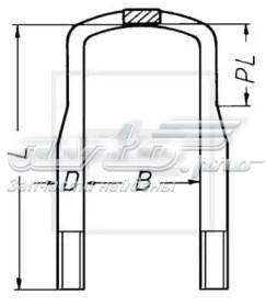 Стремянка ресори (TRUCK) STR STR50049