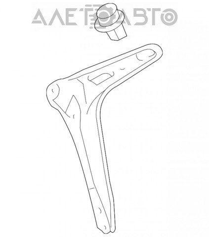 531170C030 Toyota Кронштейн решітки радіатора