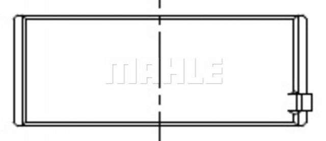Вкладиші колінвала, шатунні, комплект, 1-й ремонт (+0,25) Mahle Original 001PL19799025