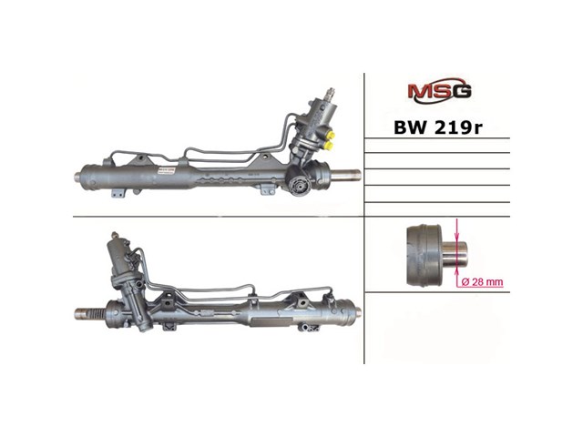 Рульова рейка BW219R MSG Rebuilding