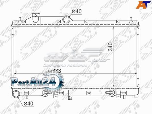 SB0005BL SAT Радіатор охолодження двигуна