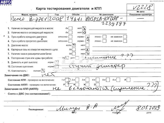 ДВЗ Citroen Nemo фургон (2009 - 2026) ціна, від 513.14 USD