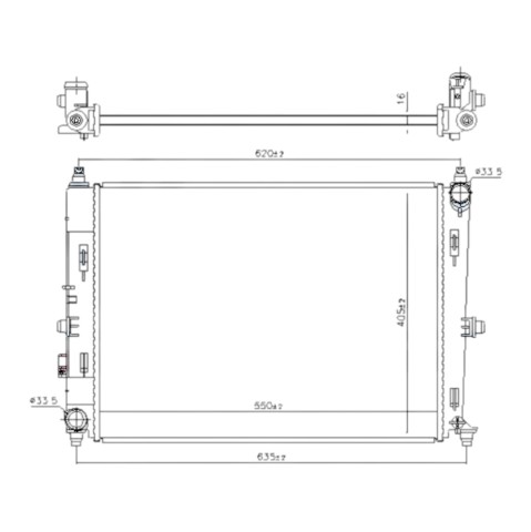 Радіатор основний Koyorad PL063211 ціна, від 162.42 USD