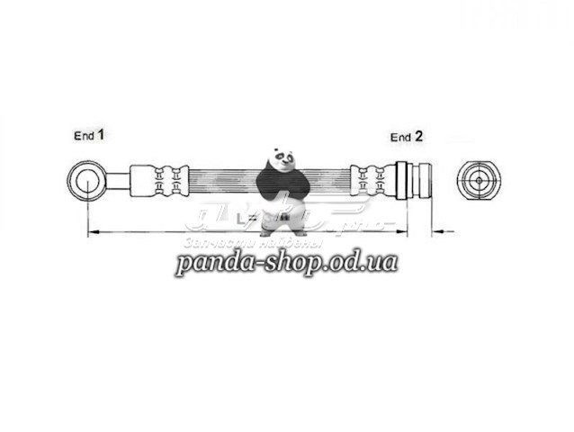 Шланг гальмівний передній K&K FT0194 ціна, від 6.95 USD