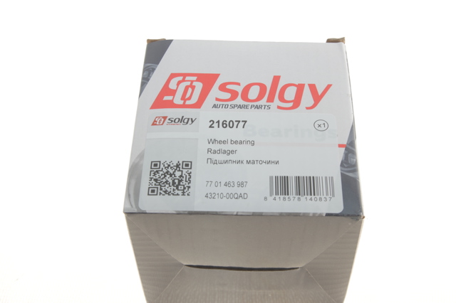 Підшипник маточини задньої Solgy 216077 ціна, від 12.49 USD