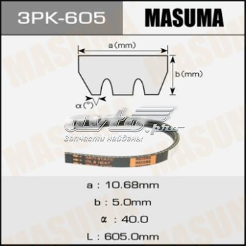 Купити 3PK605 Masuma Ремінь генератора