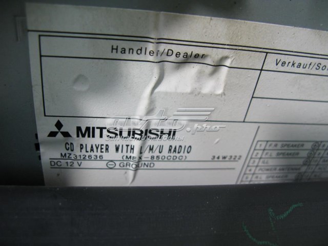  Mitsubishi MZ312636