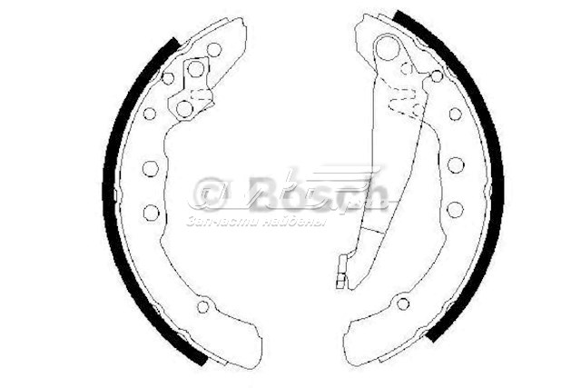 Колодки гальмові задні, барабанні 986487281 Bosch