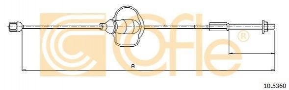 Трос ручного гальма передній 105360 Cofle
