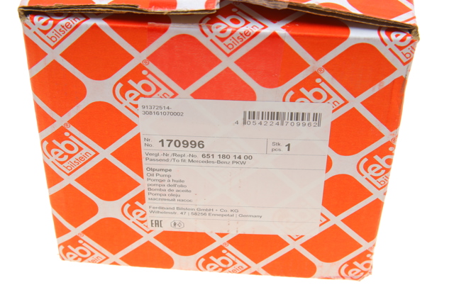 Помпа масляна Febi 170996 ціна, від 249.15 USD
