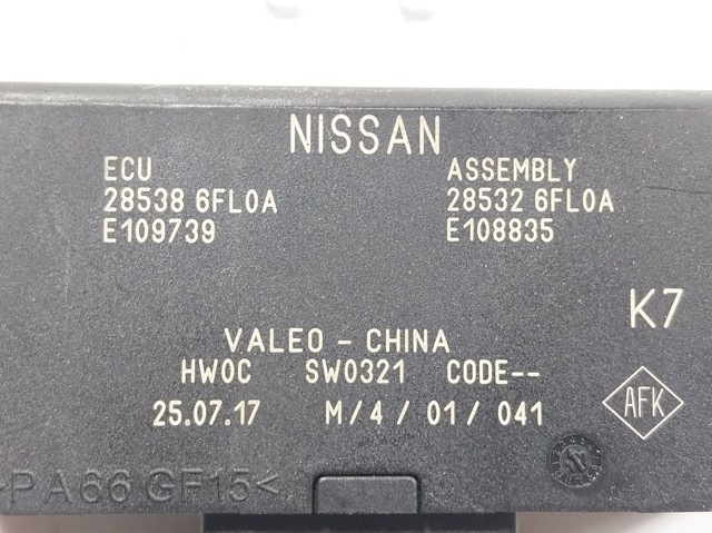285326FL0A Nissan/Infiniti Модуль (блок ЕБУ) управління парктроніком