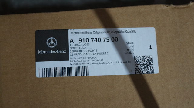 A9107407500 Mercedes Замок задніх правих распашних дверей