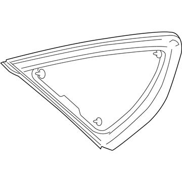 DS7Z5429711A Ford Кватирка дверей трикутник, задньої, лівої
