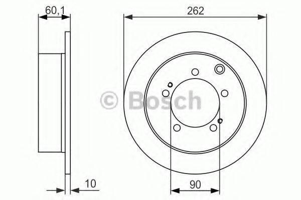 Диск гальмівний задній 986479603 Bosch