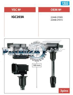 Котушка запалювання IGC203A YEC