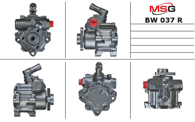 BW037R MSG Rebuilding Насос гідропідсилювача