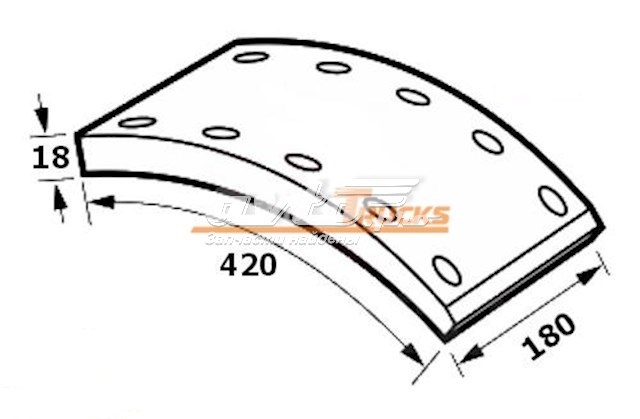Колодки гальмові задні, барабанні Lumag 190320010210 ціна, від 56.96 USD