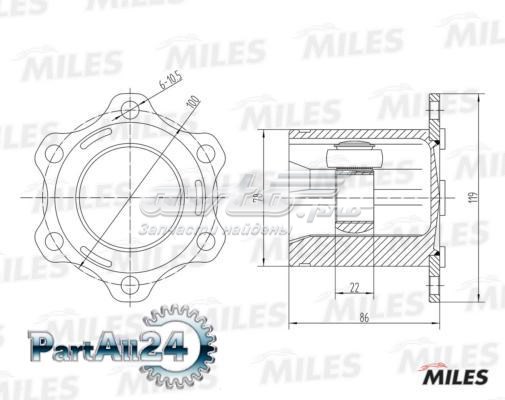 GA10008 Miles ШРКШ внутрішній, передній
