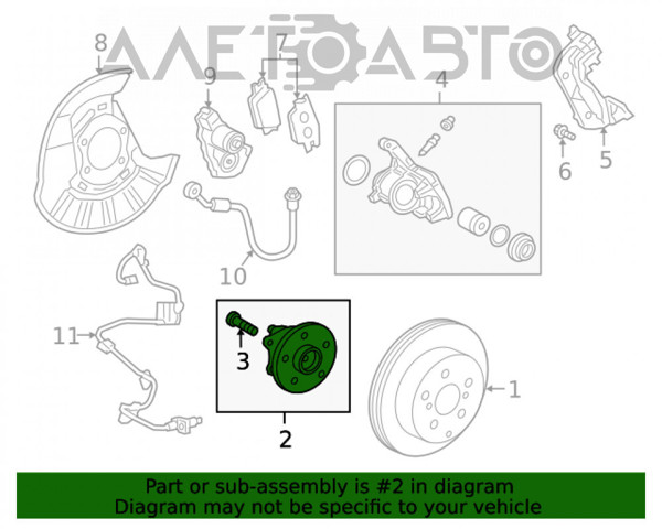 Маточина задня 4241042060 Toyota