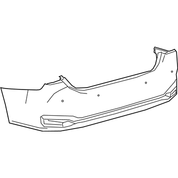 5215933979 Toyota Буфер (бампер) задній