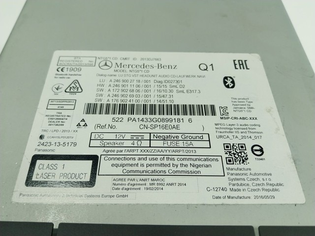  Mercedes A2469002718 ціна, від 362.75 USD