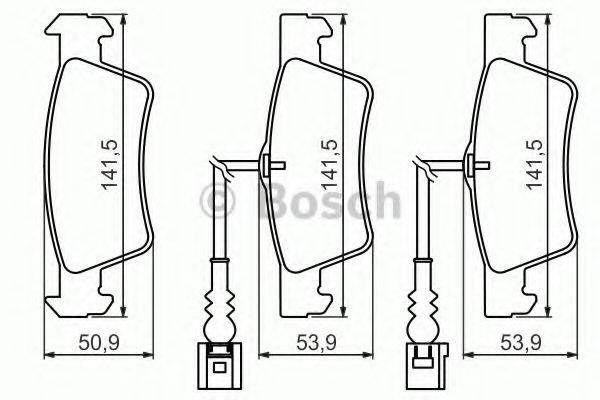 Купити 986494219 Bosch Задні колодки