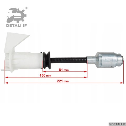 DF15804 Detali IF Запор капота (замок і привід замка капота)