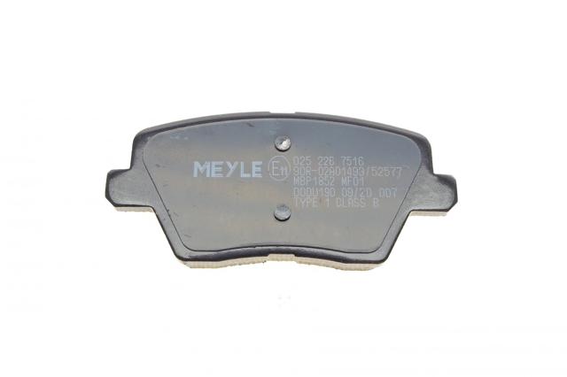 Задні гальмівні колодки Meyle 0252267516 ціна, від 25.65 USD