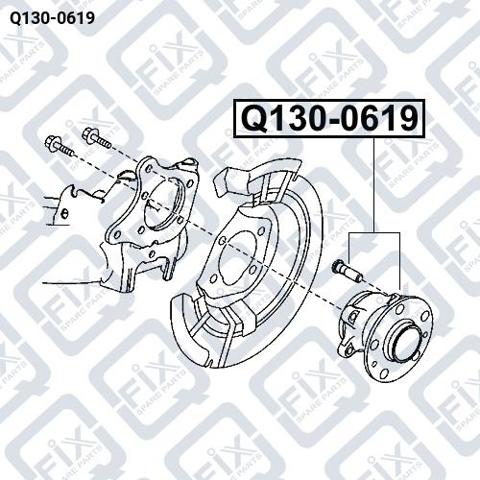 Маточини задніх коліс Q-fix Q1300619 ціна, від 56.44 USD