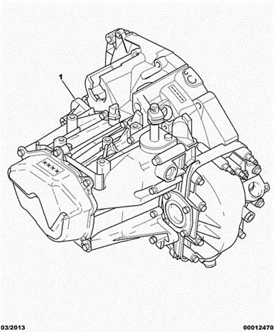 КПП в зборі 2222EF Peugeot/Citroen