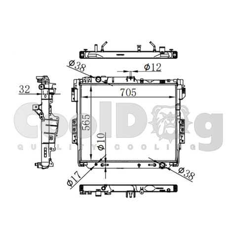 Радіатор основний Toyota 1640052063 ціна, від 308.37 USD