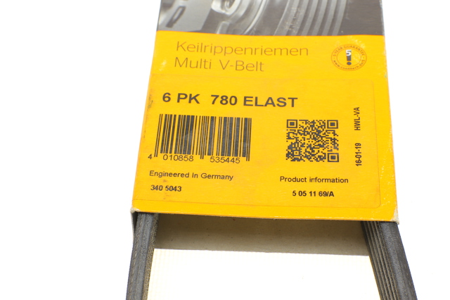 Ремінь кондиціонера Continental/Siemens 6PK780ELAST