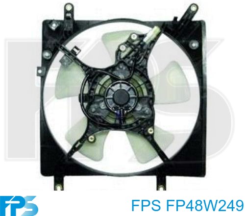 FP48W249 FPS Дифузор радіатора кондиціонера, в зборі з крильчаткою і двигуном