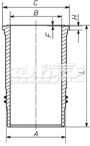Гільза поршнева Mahle Original 209WN2101