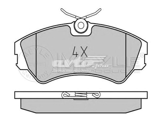 Передні тормозні колодки 252012419 Meyle