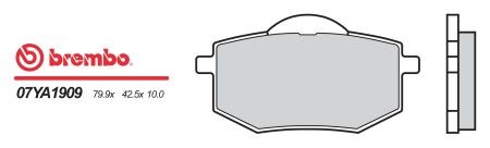 Колодки гальмівні передні, дискові 07YA1909 Brembo