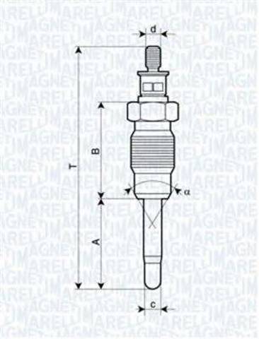 Свічка накалу UX22A Magneti Marelli