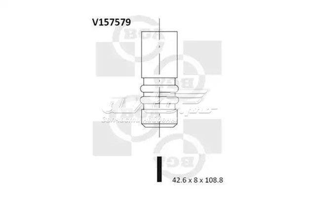 V157579 BGA Клапан впускний