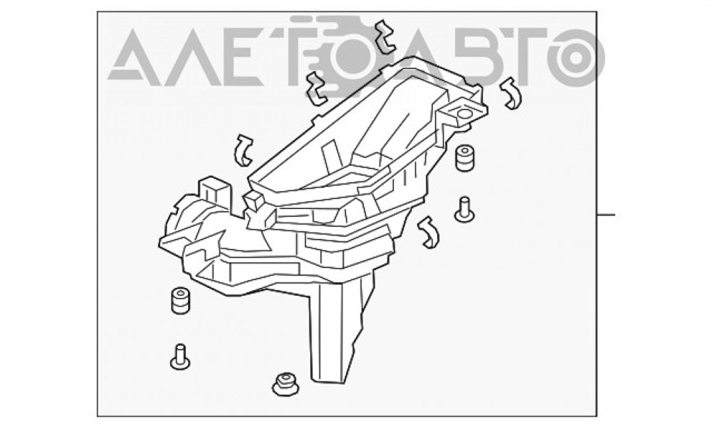 Купити 172016L2A01 Honda Корпус повітряного фільтра, нижня частина