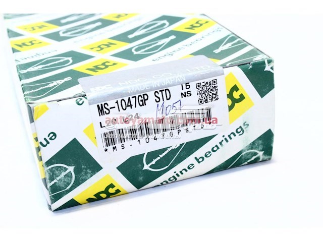 MS1047STD TDC вкладиші колінвала, корінні, комплект, стандарт (std)