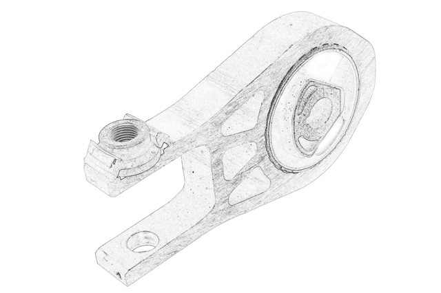 1638149180 Peugeot/Citroen Подушка (опора) двигуна, нижня